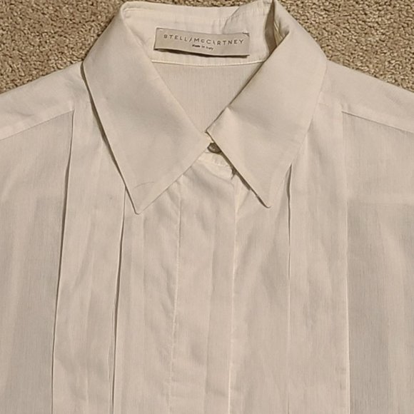 Women’s Stella McCartney White Short-sleeve Shirt – Size S (40) - Picture 7 of 11